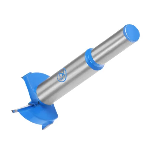 Miniatura 27 de Taladro de posicionamiento de la broca de perforación de 0.591 in Forstner Brocas de carburo de tungsteno Agujero de madera Sierra Bisagra Broca