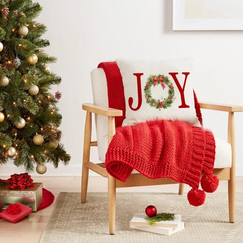 Miniatura 2 de RABUSOFA Fundas de Almohada de Navidad 18x18, Fundas de Almohada para Decoraciones Navideñas al Aire Libre, Fundas de Almohada Decorativas