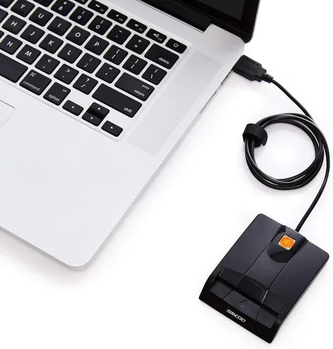 Miniatura 6 de SAICOO Lector de tarjetas inteligentes DOD militar USB de acceso común CAC lector de tarjetas, compatible con Mac OS, Win (versión horizontal)