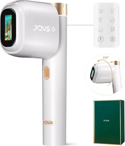 Miniatura 8 de JOVS Depilación láser, [energía 24J] Depilación IPL para mujeres y hombres, tecnología de enfriamiento de hielo de zafiro sin dolor de 37 °F, 6 Verde