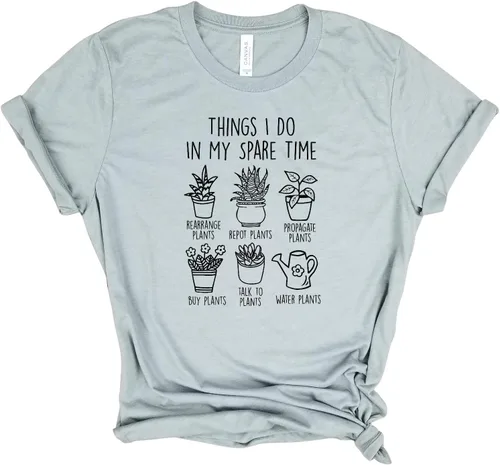 Miniatura 5 de Things I do in my spare time - Crazy Plant Lady, Camisa de jardinería, a base de plantas, Alimentado por plantas, Camisa de granjero, Camisa