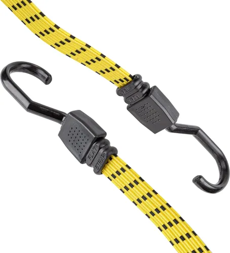 Miniatura 6 de Cartman Ultra 48" negro/amarillo cuerda plana de bungee, 4pk x 48