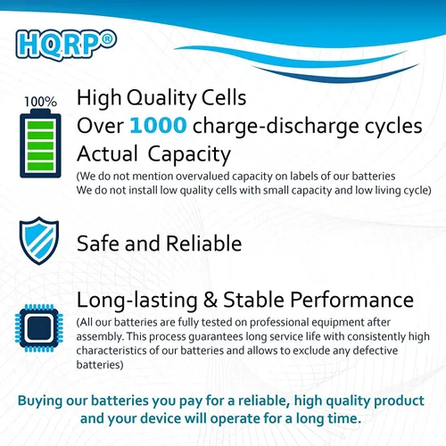 Miniatura 5 de HQRP Batería de teléfono inalámbrica compatible con VTECH BT183348 BT283348 89-1326-00-00 89-1300-00-00 8913260000 89-1300-01-00 89-1330-01-00