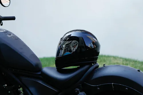 Miniatura 3 de TCMT - Casco para adultos, negro brillante, de cara completa, para calle, bicicleta de tierra, ATV, motocicleta todoterreno, motocross, aprobado por