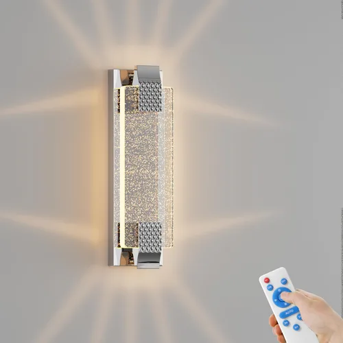 Miniatura 14 de camuucci Aplique de pared operado por batería recargable de 12000mAh, luz de pared para interiores, sin cableado, control remoto, regulable