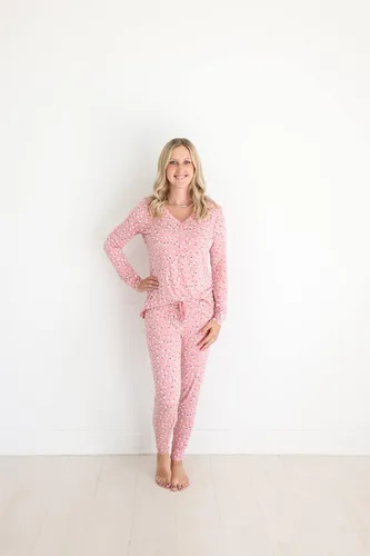 Miniatura 2 de Pijamas Posh Peanut de 2 piezas, viscosa suave, de bambú, ropa de cama, pijamas para adulto