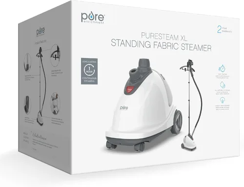 Miniatura 8 de Pure Enrichment PureSteam XL - Vaporizador de tela de pie – removedor de arrugas profesional que se calienta en 45 segundos; tanque de 1/2 galón