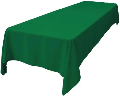 Miniatura 140 de LA Linen Mantel rectangular lavable de popelín de poliéster, resistente a las manchas y a las arrugas, cubierta de mesa 60x84, mantel de tela