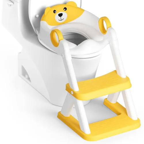Miniatura 25 de Asiento de Entrenamiento de Baño, Asiento de Inodoro Mejorado para Niños y Niñas, Asiento de Entrenamiento de Baño 2 en 1 para Niños, Asiento