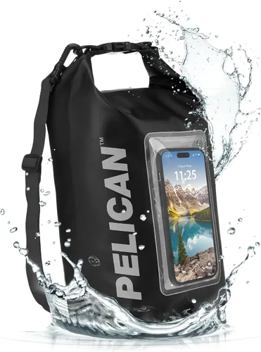 Miniatura 10 de Pelican - Marine Series - Bolsa seca resistente al agua (2.5 litros) con funda integrada para teléfono para hombres y mujeres, bolsa ligera