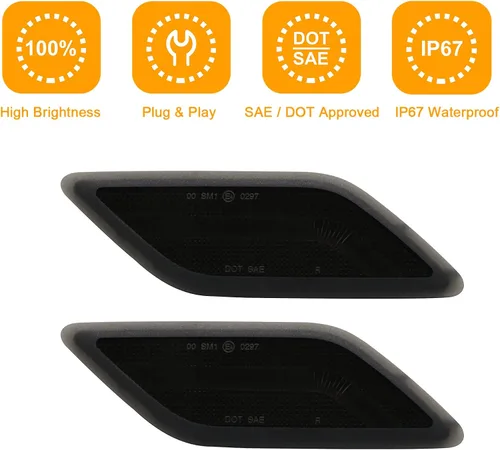Miniatura 6 de Kit de luces de señal lateral LED compatible con E W212 Sedán y Wagon/para E350 Sedán y Wagon/para E550 Sedán/para E63 AMG Sedán y Wagon