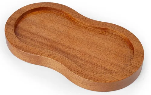 Miniatura 8 de VanlonPro Bandeja para Molino de Sal y Pimienta, Bandeja de Madera de Acacia, Soporte y Descanso para Molinillo de Pimienta