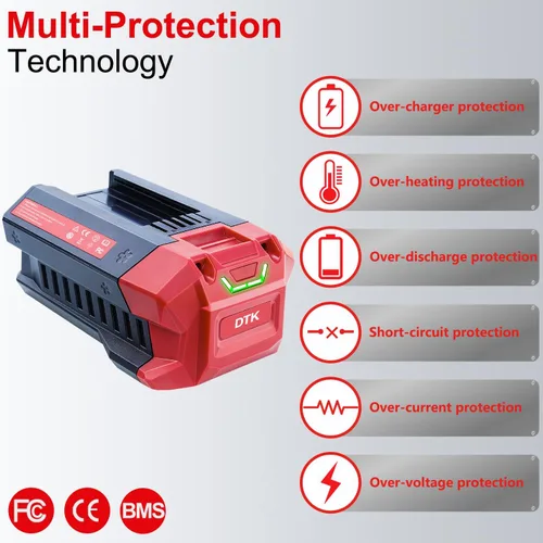 Miniatura 3 de DTK Reemplazo para baterías de litio SKIL 40V 5Ah 40V