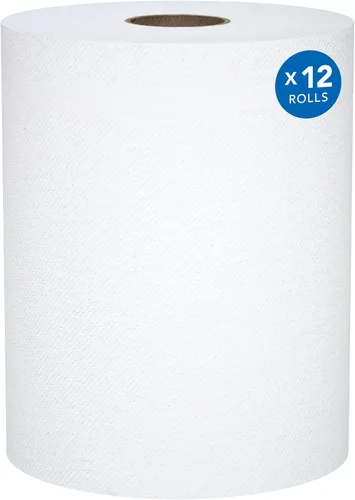Scott Professional Universal toallas de papel en rollo de fibra 100% reciclada, a granel (01052), núcleo duro de 1.5' de diámetro, bolsillos de