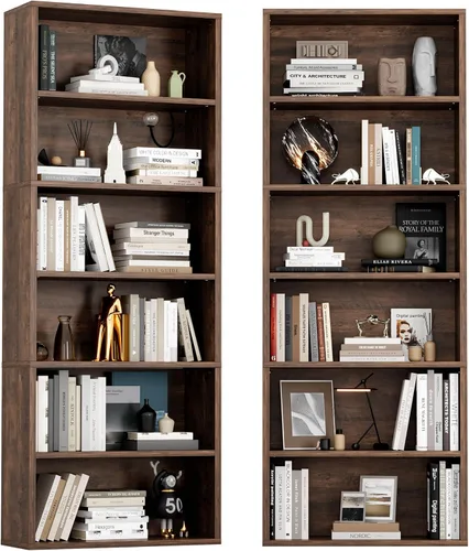 Miniatura 10 de YESHOMY Estantería industrial de 6 niveles, estantería beige de 71 pulgadas de alto, marco abierto, estantería básica de pie y estantería