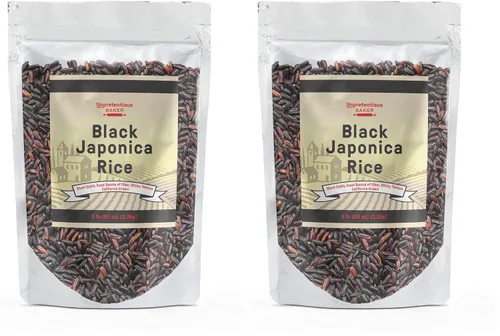 Miniatura 4 de Unpretentious Arroz japonés negro, (5 libras), buena fuente de fibra dietética, sabor a nuez