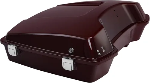 Miniatura 12 de TCT-MOTORPARTS Tronco y respaldo picados color negro vivo para Harley 1997-2013 Touring Electra Glide Ultra Limited Street Glide Raod Glide