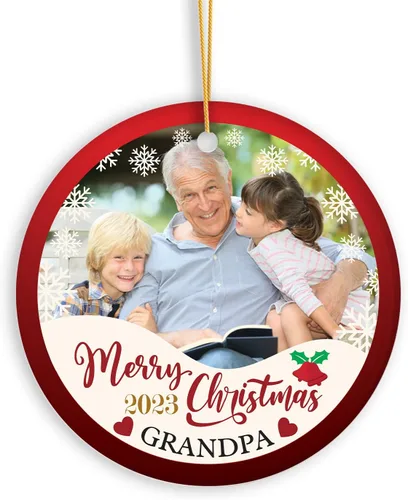 Miniatura 13 de Adorno de bebé de primera Navidad con foto personalizada, adorno de árbol de Navidad con foto personalizada, adorno de recuerdo de bebé, regalo