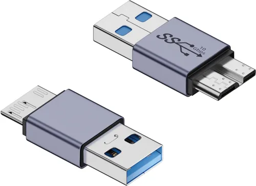 Miniatura 7 de QIANRENON Adaptador de disco duro externo USB A hembra a USB 3.0 Micro B macho de 10 Gbps USB 3.1 a Micro B convertidor de carga de datos