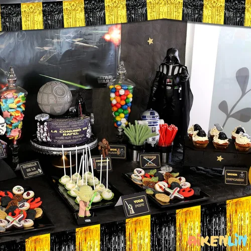 Miniatura 5 de Paquete de 6 Guirnaldas de Flecos de Papel Aluminio de 10 Pies, Serpentinas Metálicas de Oropel, Pancarta Colgante de Pared, Telón de Fondo
