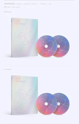 Miniatura 3 de BigHit BTS - Love Yourself Respuesta [S ver.] 2CD+Tarjeta fotográfica+póster plegado