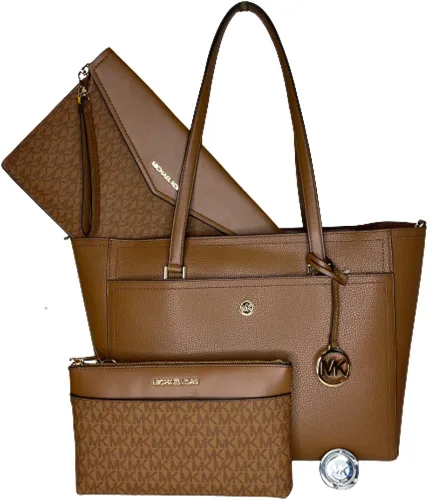 Michael Kors MICHAEL Michael Kors Maisie - Bolso grande de cuero granulado 3 en 1 con gancho para bolso