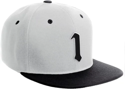 Miniatura 352 de Daxton Gorra clásica con visera de billete plano con letras del alfabeto inglés antiguo de la A a la Z