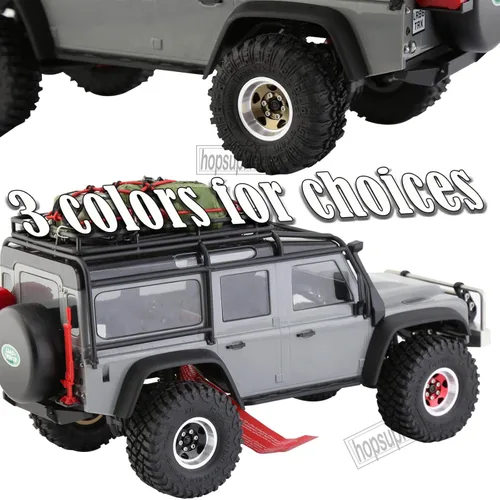 Miniatura 6 de Neumáticos de aluminio Beadlock RC de 1.0 pulgadas para camiones RC 1/18 1/24 TRX4M, SCX24, FCX24 RC Crawler, ruedas RC Hops Up (4 piezas rojas)