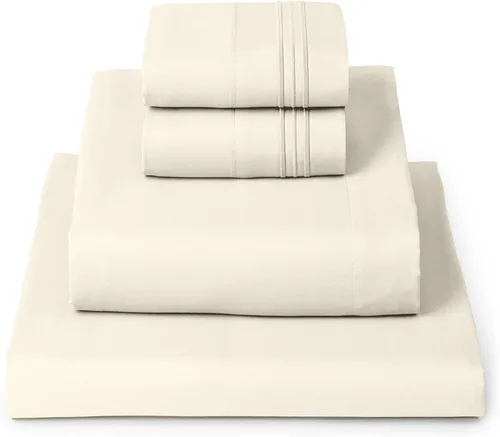 Miniatura 55 de Mellanni Juego de Sábanas Split King - Colección Icónica de 7 Piezas para Ropa de Cama, (Incluye 4 Fundas de Almohada), Bolsillo Profundo de 16 1394