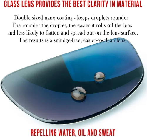 Miniatura 6 de BNUS - Gafas de sol polarizadas con lente de cristal Corning, alta definición, a la moda y resistentes a los arañazos