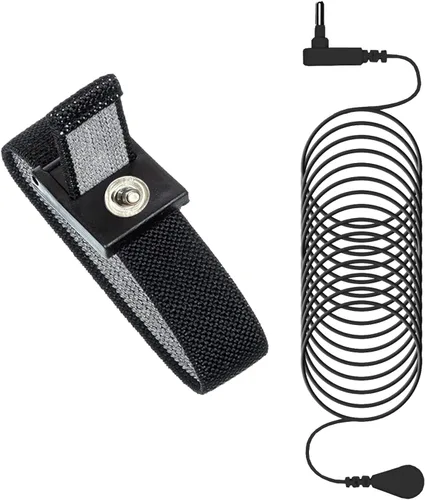 Pulsera de conexión a tierra, brazalete de conexión a tierra con cable de tierra de 4.57 metros, pulsera de conexión a tierra para dormir, energía,
