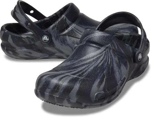 Miniatura 7 de Crocs Zueco unisex para adultos con gráficos Bistro Zapatos de trabajo antideslizantes, Azul Marino profundoMulticolor
