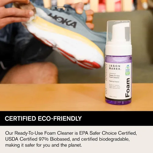 Miniatura 9 de Jason Markk Quick Clean & Suede - Kit de limpieza de 4 piezas, cepillo de gamuza y borrador de manchas, espuma lista para usar y cepillo delicado