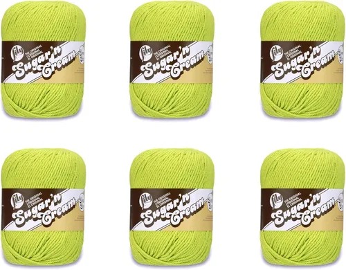 Miniatura 46 de Lily Sugar'N Cream - Ovillo de camuflaje rosa de gran tamaño, paquete de 6 unidades de 3.00 oz/3 onzas, algodón, 4 medianos (peinado), 150 yardas