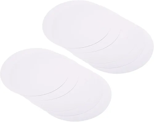 Miniatura 11 de PATIKIL Papel de cartón redondo de 7.9 pulgadas, 40 unidades de círculos de disco en blanco para decoración de fiestas, manualidades, manualidades