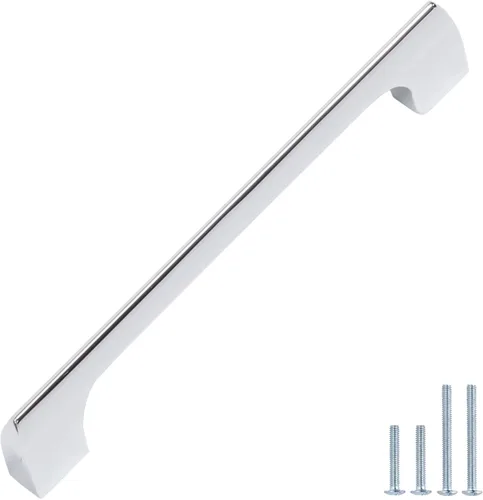 Miniatura 28 de Paquete de 10 manijas de metal de pistola con agujero central de 1-1/4 pulgadas Perillas de metal sólido para gabinetes de baño y decoración