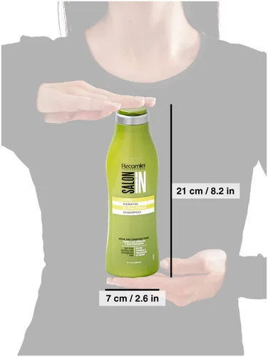 Miniatura 7 de Salon In de Recamier Keratin Ultra Force - Set de champú y acondicionador para el cabello (10.1 fl oz / 10.1 fl oz) Reparación y fuerza