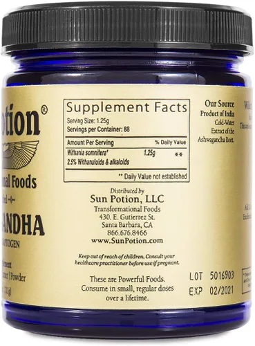 Miniatura 2 de Extracto de raíz de bufera orgánica Sun Potion, frasco de 3.92 onzas