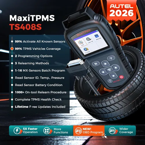 Miniatura 2 de Autel MaxiTPMS TS408S 2026, actualización de la herramienta de programación TPMS de TS501 TS508, todos los sensores reinician la herramienta