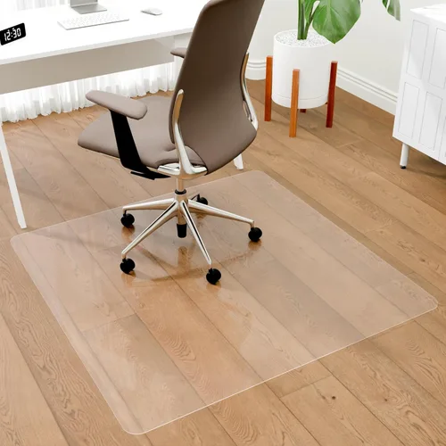 Miniatura 10 de Tapete para silla de oficina para alfombra, tapete grueso transparente para silla de escritorio para alfombras, tapetes de plástico para sillas