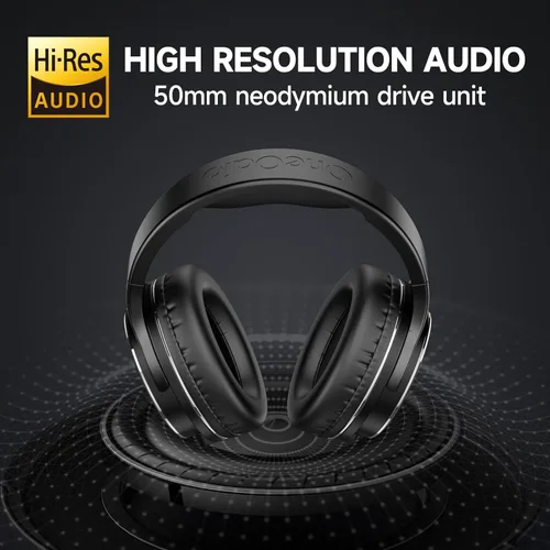 Miniatura 3 de OneOdio - Auriculares con cable para diadema con aislamiento de ruido, doble conector, profesionales para estudio, monitorización y mezclas