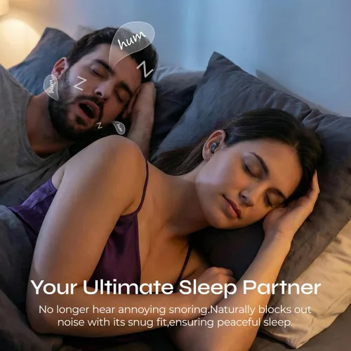 Miniatura 8 de XO Simple is Beauty Auriculares para dormir, mini ANC con modo de sueño, ajuste cómodo durante todo el día para personas que duermen de lado, sonido