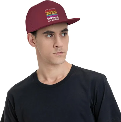 Miniatura 78 de Pride Flag in This House We Believe Science is Real Black Lives Matter Baseball Hats for Men Dad Hat,Black