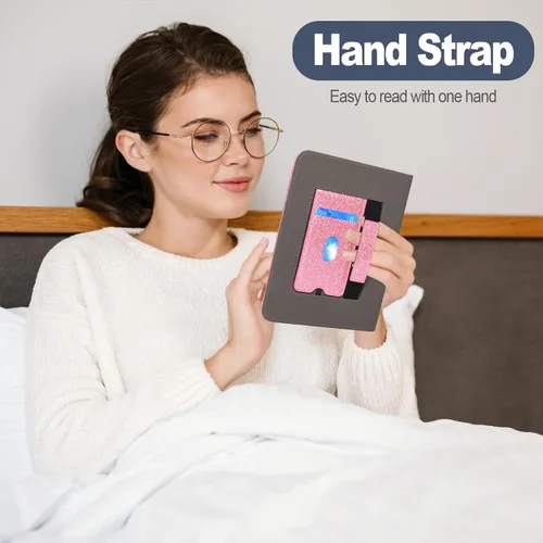 Miniatura 4 de Caweet Funda para Nook GlowLight 4 Plus de 7.8 pulgadas versión 2023, funda protectora plegable de piel sintética de alta calidad con ranura