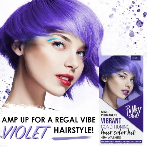 Miniatura 2 de Punky Colour Box Kit Cherry on Top - Tinte semipermanente para el cabello, vegano, sin crueldad, dura hasta 35 lavados