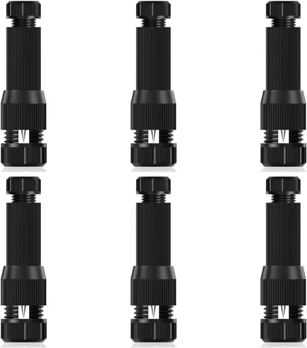 iCreating 6Pack Low Voltage Wire Connector, Landscape Lighting Connectors Waterproof for 12/2 14/2 Gauge Cable Low Voltage Connector for Outdoor