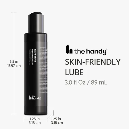 Miniatura 10 de El lubricante a base de agua HANDY Extra Grueso para hombres, mujeres y parejas - 3.0 fl Oz / 89 mL - Accesorio sensual