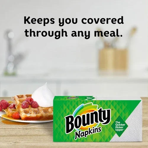 Miniatura 5 de Servilletas de papel Bounty Quilted, Blanco