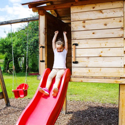 Miniatura 3 de SELEWARE Mango de seguridad para patio de recreo de 12 pulgadas, mango de agarre de madera para niños, mango de agarre para casa de juegos, casa
