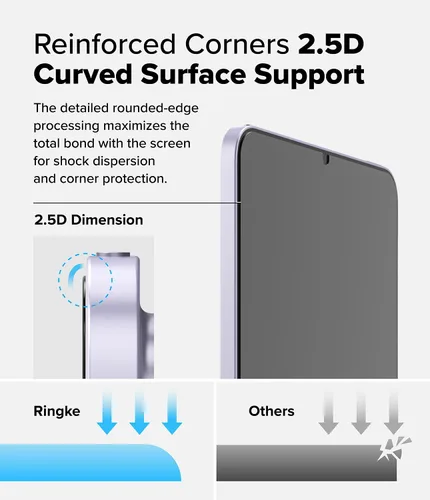 Miniatura 6 de Ringke Protector de pantalla de vidrio templado compatible con iPad Mini 6 (6ª generación) y protector de pantalla para iPad Mini A17 Pro, vidrio